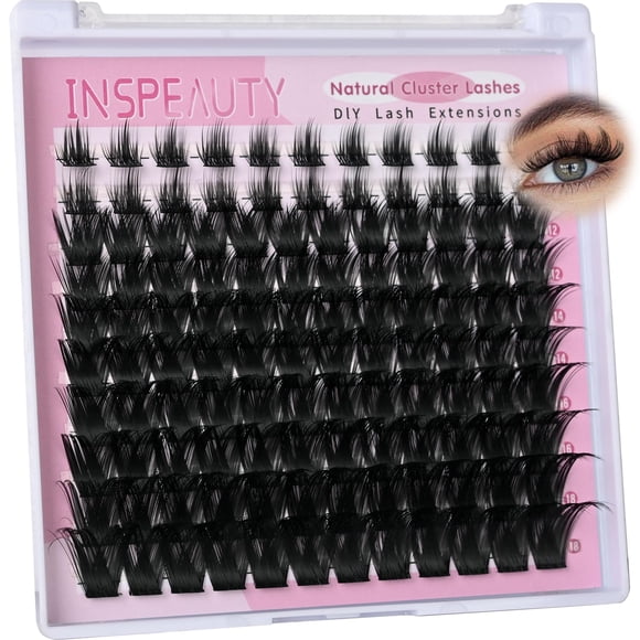 Pestañas en racimo INSPEAUTY 118 piezas C Curl natural