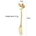 thumbnail image 3 of 20 Pcs Stainless Steel Leaf Coffee Spoons Tableware Dessert Spoons, Teaspoon Set (10 Spoons 10 Forks) 4.7 inches, 3 of 6