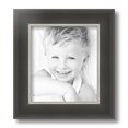 thumbnail image 2 of ArtToFrames 8x9 inch Black Velvet with Silver Wide Picture Frame, Black MDF Poster Frame (4693), 2 of 7