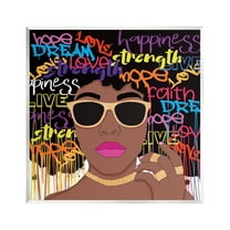 Stupell Industries Inspirational Modern Girl Typography Painting Unframed Art Print Wall Art, 12 x 12