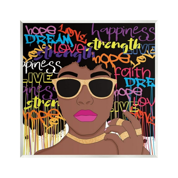 Stupell Industries Inspirational Modern Girl Typography Painting Unframed Art Print Wall Art, 12 x 12