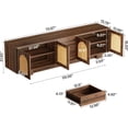 thumbnail image 2 of Tribesigns 70.9" TV Stand up to 80 Inches, Wood Media Console TV Cabinet for Living Room, Walnut, 2 of 6