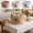 Beige, variant on Bowayaoa Foldable Storage Basket - Collapsible Containers Organizers with Handle for Home Decor or Storing Toys, Keys, Sundries, Little Crafts