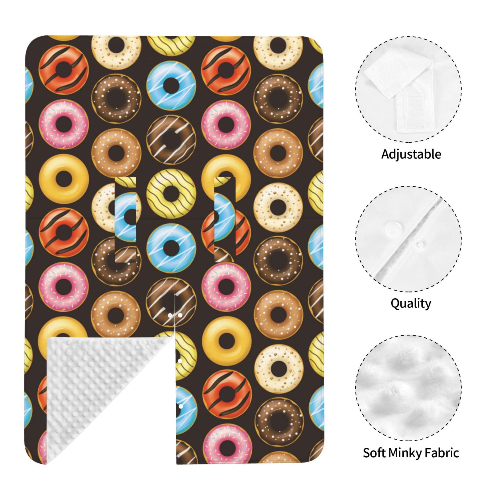 Car Seat Cover Baby - Donut Print No.9036 Breathable Infant Car Seat Cover for Baby Carseat, Lightweight Comfort Baby Essentials Must Haves Newborn Stuff for Girl Boy