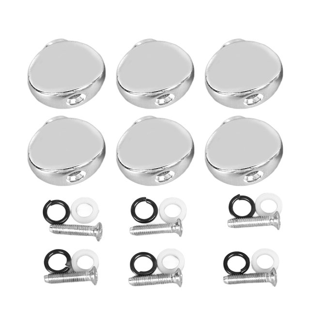 6Pcs Guitar Tuning Peg Buttons Metal Tuner Buttons Acoustic Electric Guitar Tuner Knobs Machine Head Tuning Peg