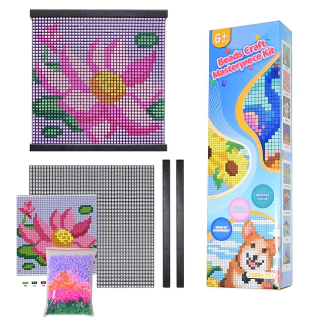 BKER Educational Bead Pack DIY Craft For Kids Enhance Motor Skills And Imagination With Colorful Beads For Activities