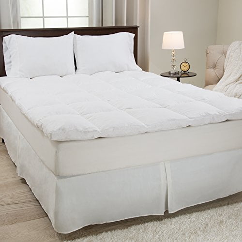 HOME Lavish 100Percent Duck Feather 2 Inch Gusset Topper - King