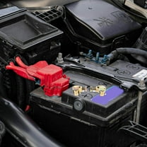 ADDHAT 2Pcs Golden Brass Battery Terminal Clamps for Truck Rv Marine Boat Car Automotive Use