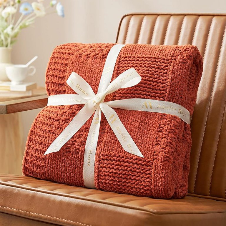 Amelie Soft Chunky Knit Throw Bed Throw Threshold Chenille Cable