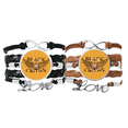thumbnail image 1 of Pulsera pareja de cuerdas de cuero Graffiti Street STAR WINGS modelo, 1 of 3