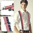 thumbnail image 4 of MELOTOUGH 2 Pcs Mens Suspenders Heavy Duty Clips Suspender Fully Elastic 2 Inch Wide Work Suspenders for Jeans, 4 of 8