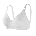 thumbnail image 4 of XFeng Women Floral Lace Underwire Bra, V Neck Adjustable Thin Straps Support Comfort Bra, 4 of 5