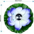 thumbnail image 4 of Linterna solar de loto para exteriores (amarilla), luces flotantes para piscina, luces LED solares RGB con forma de flor de loto, lámpara flotante impermeable para estanque, jardín y piscina, 4 of 5