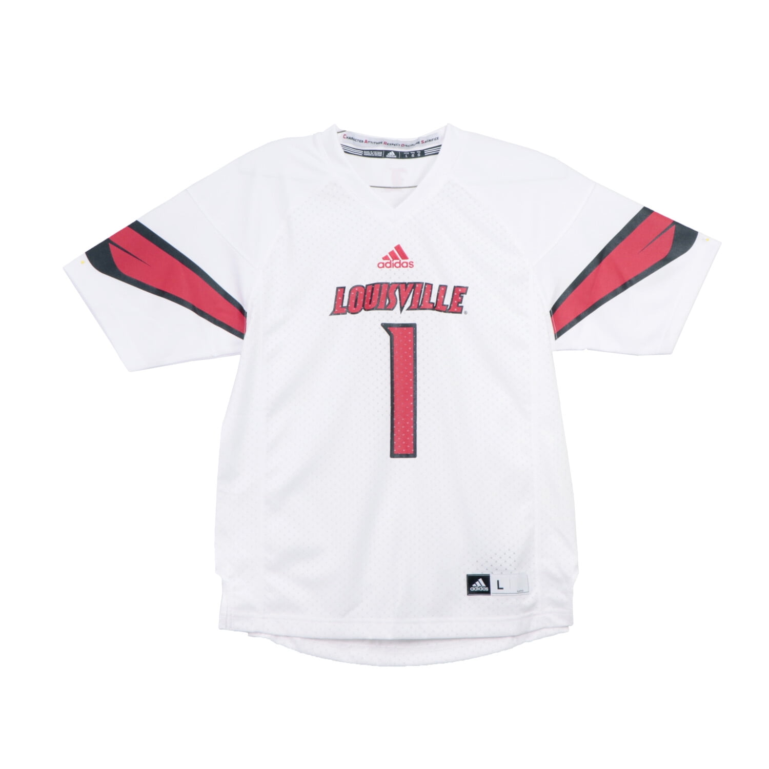 Adidas Boy's White / Black Red NCAA Premier Football Jersey Soccer - L - Walmart.com