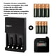 thumbnail image 1 of Cargador Duracell + 4 AA 2500 mAh + 4 AAA 900 mAh + Probador de pilas, 1 of 7