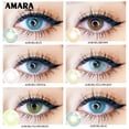 thumbnail image 2 of AMARA nueva llegada 1 par de lentes de Contacto de Color AURORA Color Contacto no miopía lentes recetados para ojos, 2 of 4