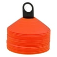 Plastic Disc Cone Sports Training Gear with Carrier, Pack of 24 2
