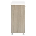 thumbnail image 2 of Modway Wood Cuisine Kitchen Cart with Full-Glide Drawers in Oak/White, 2 of 3