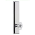thumbnail image 3 of Grandeur 814002 Fifth Avenue Solid Brass Rose Tall Plate Passage Door Knob Set - Nickel, 3 of 7