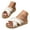 Beige, variant on Platform Sandals for Women Denim Double Strap Slip on Slides 2025 Ladies Summer Beach Shoes