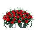 thumbnail image 1 of Toimothcn 1Pc Cemetery Flowers For Cemetery Faux Rose Realistic Silk Cemetery Flowers Bouquet With Saddle In Decorative Lasting Cemetery, 1 of 5