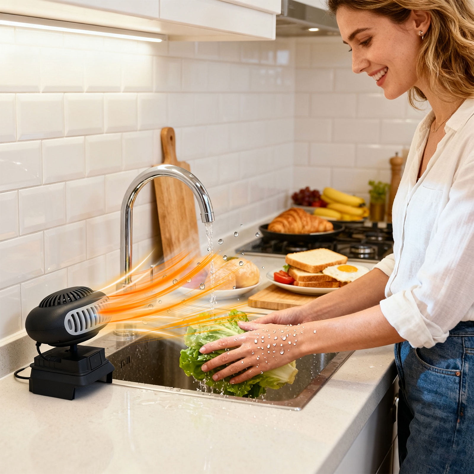 Lightweight Electric Space Stove Without Battery with Heat, Low Noise, Overwarm for Dorm/Camping/Telecommute