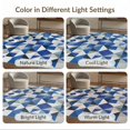 thumbnail image 7 of ODIKA 5'x7' Ultra-Soft Area Rug, Geometric Abstract Mosaic With Interlocking Triangles And Accents None Washable, Bare feet friendly, Silk-Touch for Bedroom Home office, 7 of 7