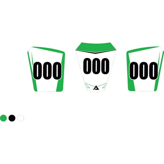 Attack Graphics Recruit 3 Plate ATV Background Kit For Kawasaki KFX 450R 2014