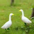 thumbnail image 4 of Goose Statue, White Geese Duck Garden Statues, Resin Porch Goose Wild Goose Outdoor Lawn Statue Art Decor Ornament for Home Decor Housewarming Gifts, 4 of 6