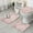Pink Marble Pattern, variant on Pink Gold Marble Pattern Bathroom Rugs Sets 3 Piece,Toilet Cover Set,Absorbent Non Slip Bathroom Mats Sets with U-Shaped Contour Rug Toilet Rug Set