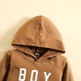 thumbnail image 5 of URMAGIC 6M-3T Toddler Baby Long Sleeve Hooded Shirt Letters Pullover Hoodies for Boys, 5 of 9