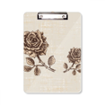 thumbnail image 1 of Antique Rose Brown Flower  Clipboard Folder Writing Pad Backing Plate A4, 1 of 4