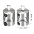 thumbnail image 2 of Uxcell 2PCS Motor Shaft 5mm to 7mm Helical Beam Coupler Coupling 25mm Dia 30mm Length, 2 of 6