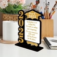 thumbnail image 2 of Graduation Table Decorations Class Of Wooden Table Sign Freestanding Centerpieces Table Toppers For High School College Prom Grad Party Supplies Graduation Decorations, 2 of 8