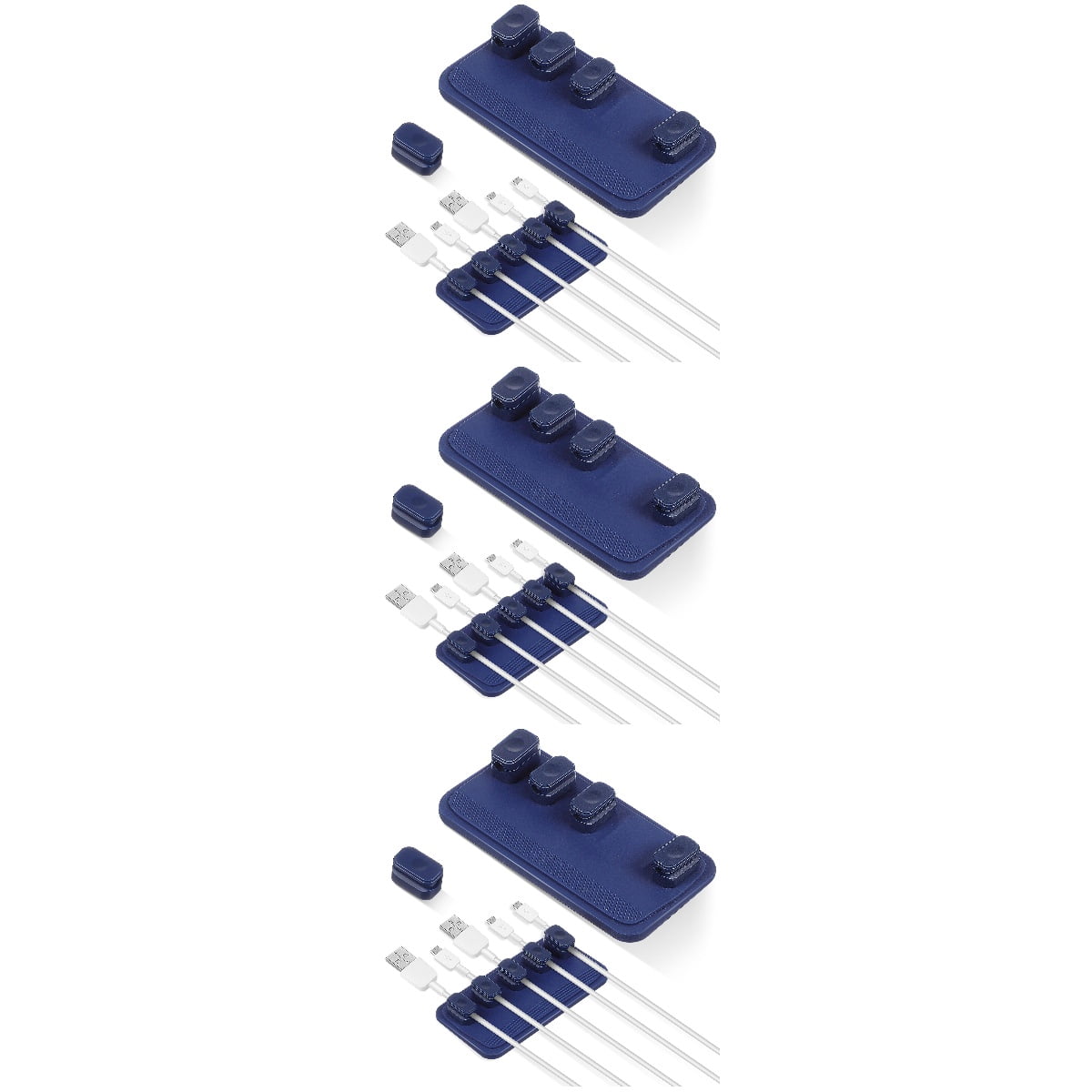 HOMEMAXS 6 Sets  of Magnetic Cable Storage Holders Multipurpose Cord Keepers Cable Management Cable Organizer for Desk Wall