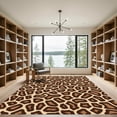 thumbnail image 2 of ODIKA 6'x9' Machine Washable Non-Slip Area Rug, Leopard Spot Design High Traffic Rug with Pad, Beige, 910302, 2 of 8