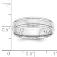 thumbnail image 2 of 14K White Gold Standard Comfort Fit Fancy Band Ring Size 9, 2 of 5