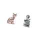 thumbnail image 5 of Escultura felina elegante, figura artística de animal, Buda Feng Shui, adorno artesanal para una decoración elegante del hogar y espacios tranquilos., 5 of 8
