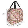 thumbnail image 2 of KLL Rose Flowers Print Insulated Lunch Bag Women, Reusable Cute Tote Lunch Box for Adult & Men, Leakproof Cooler Lunch Bags for Work Office Travel Picnic, 2 of 5