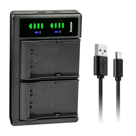 Kastar LTD2 USB Battery Charger Compatible with JVC BN-VC264G BN-VC296G GY-HC500 Series Camcorder JVC GY-HC500SPC Connected Cam 4K Handheld Camcorder JVC GY-HC 550 GY-HC 550E Camcorder
