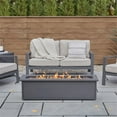 thumbnail image 2 of Real Flame Mila Rectangle Steel Metal Propane Fire Table in Weathered Slate, 2 of 9