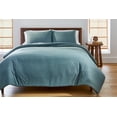 thumbnail image 2 of Better Homes & Gardens Full/Queen Comforter Set, All-Season, 3-Piece, Nimbus Blue Block Weave, 2 of 10