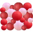 thumbnail image 1 of BEISHIDA 10 faroles de papel blanco decorativos chinos/japoneses colgantes redondos de papel lámpara para cumpleaños, boda, Navidad, novia, decoración del hogar, decoración de fiesta (tamaño de 4", 6", 1 of 4