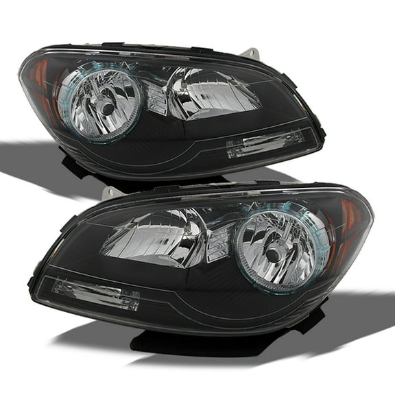AKKON - For Chevy Malibu OE Replacement Black Bezel Headlights Driver/Passenger Head Lamps Pair New