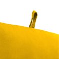 thumbnail image 4 of Jordan Manufacturing Sunbrella 44" x 22" Canvas Sunflower Yellow Solid Rectangular Outdoor Chair Cushion with Ties and Hanger Loop, 4 of 10