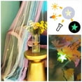 thumbnail image 5 of Dosel de cama con luces, dosel de cama para niñas princesa con estrellas luminosas, cortinas de cama con dosel para cama doble a king, 5 of 5