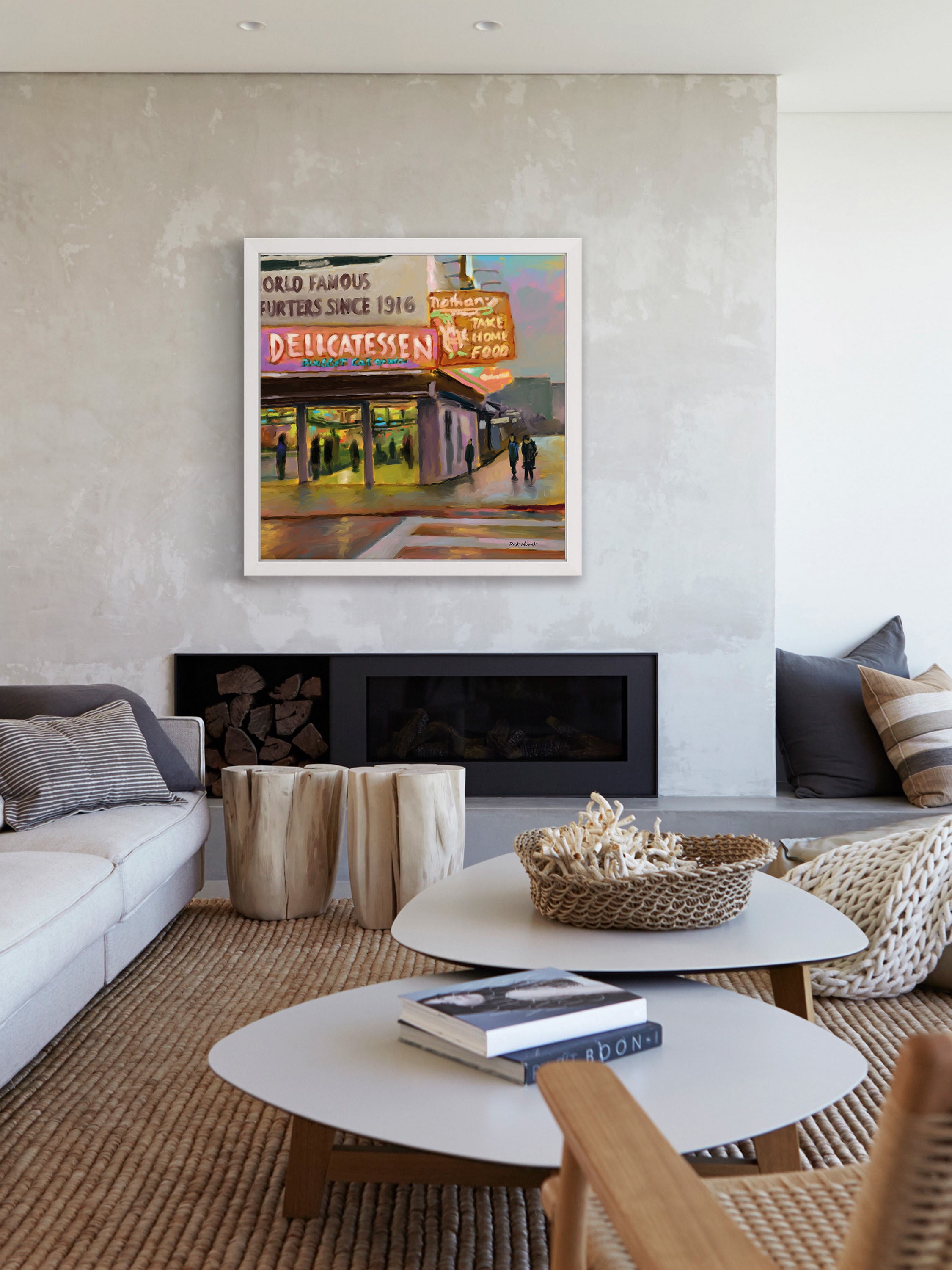 "Deli" Framed Painting Print