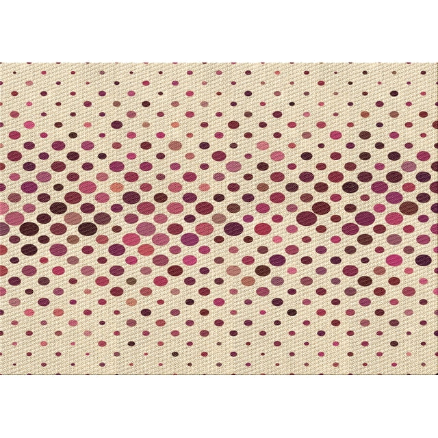 Ahgly Company Tapis d'Intérieur Lavables en Machine Rectangulaire Transitionnel Cuivre Rouge Rose, 8' x 10'