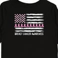 thumbnail image 4 of Inktastic Breast Cancer Awareness Pink Ribbons and Flag Boys or Girls Long Sleeve Toddler T-Shirt, 4 of 5
