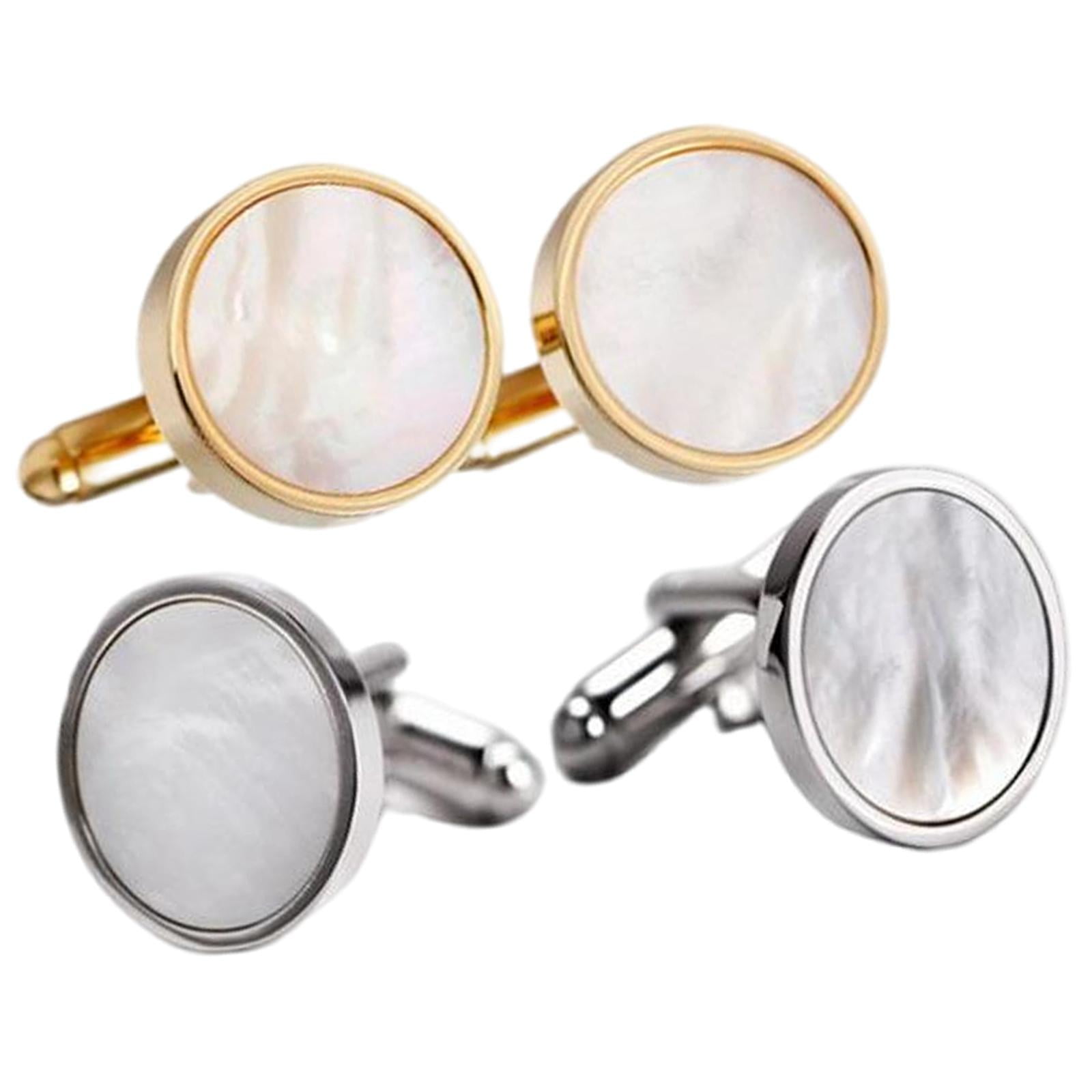 Mens Cufflinks,Men Round Cufflinks Rhinestones Elegant French,Luxury Tie Clip Set Cufflink Pin Suit Accessories,Classic Wedding Jewelry Stud Buttons,Shirts Pins Metal Clasp Bar Alloy